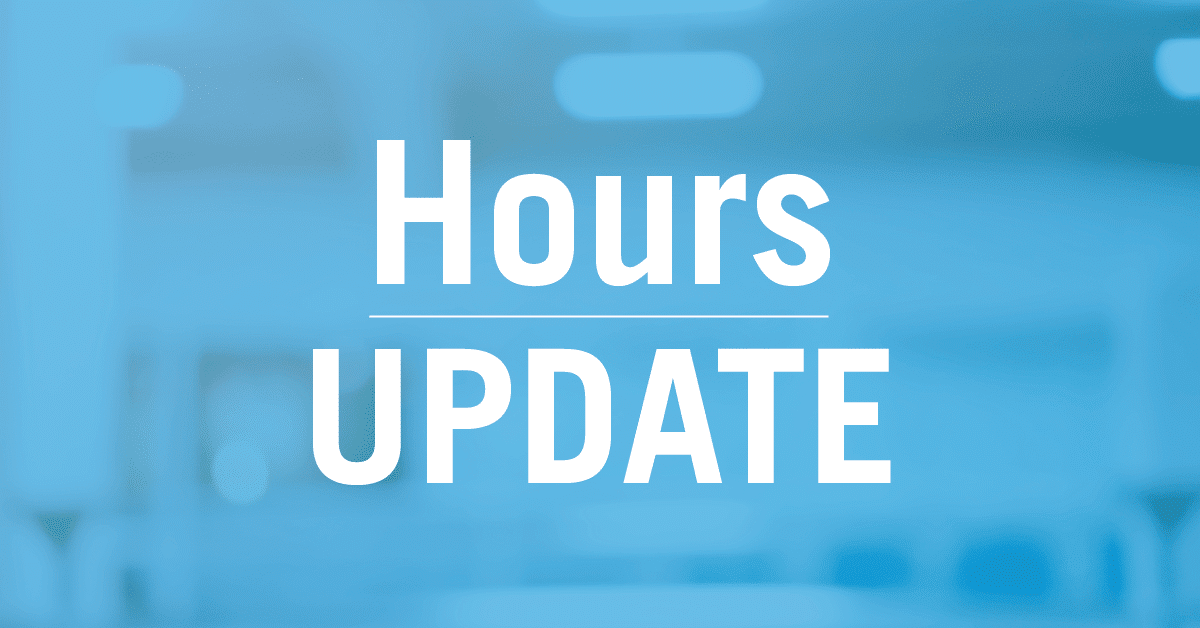 Click the image to learn more about Urgent Care to close at 6:30 p.m. 10/15 and 10/16